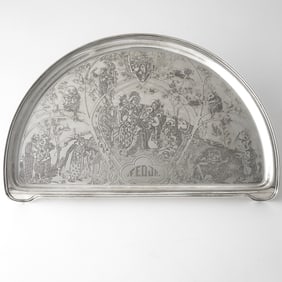 William B. Kerr Sterling Silver Child's Tray