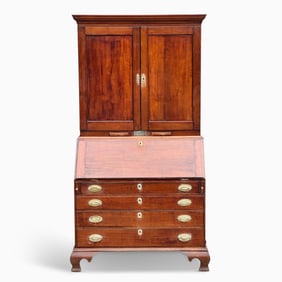 Chippendale Cherry Secretary Desk