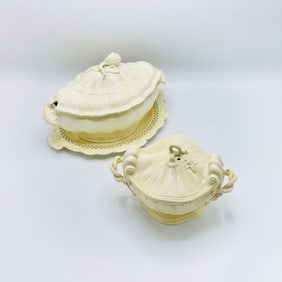 Two English Creamware Tureens