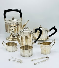 American Sterling Silver Coffee and Tea Service with Tray