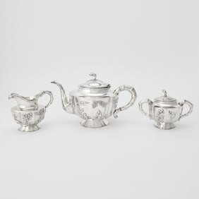 Chinese Export Silver Tea Service