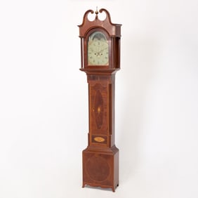 Federal Mahogany Inlaid Tall Clock