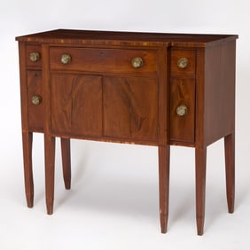 Federal Diminutive Inlaid Mahogany Sideboard