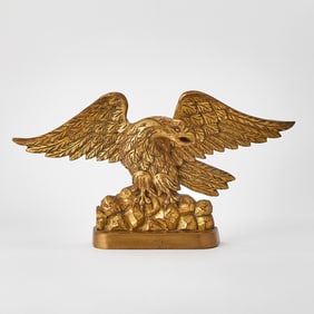 American Carved and Giltwood Spreadwing Eagle