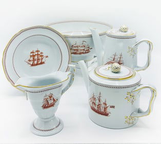 Copeland Spode "Tradewinds" Pattern Stoneware Dinner Service