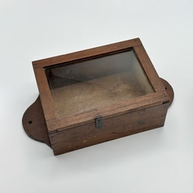 Shaker Walnut Glazed Wall Box