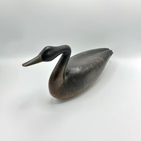 Carved and Painted Wood Standing Goose Decoy