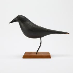 Black-Painted Crow Decoy
