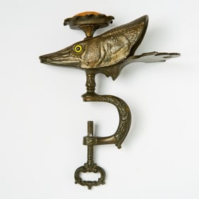 Cast Iron Fish Head Sewing Clamp