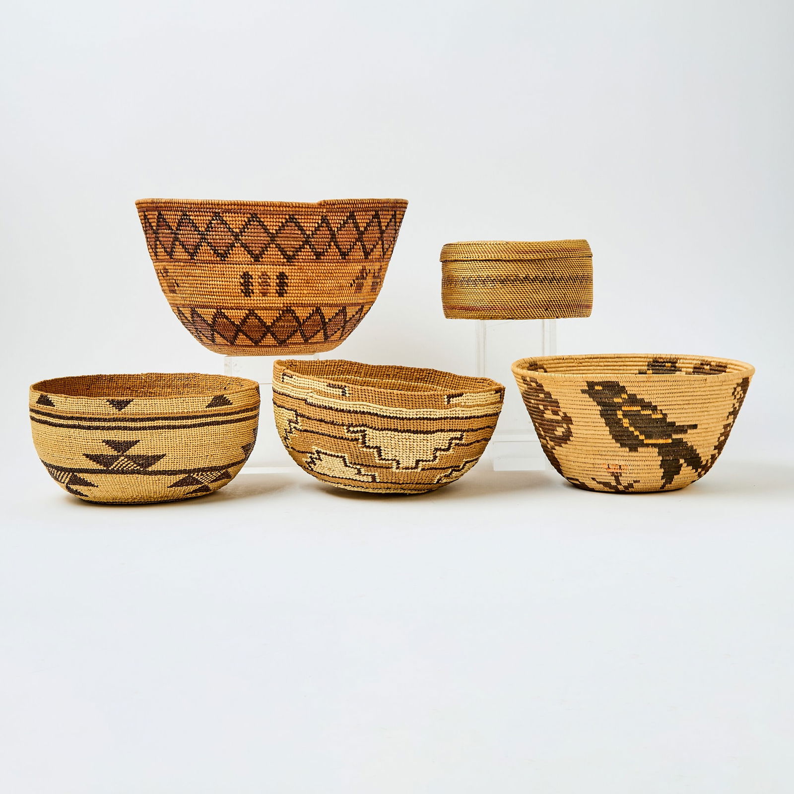 Five Native American Woven Baskets (1 of 5)
