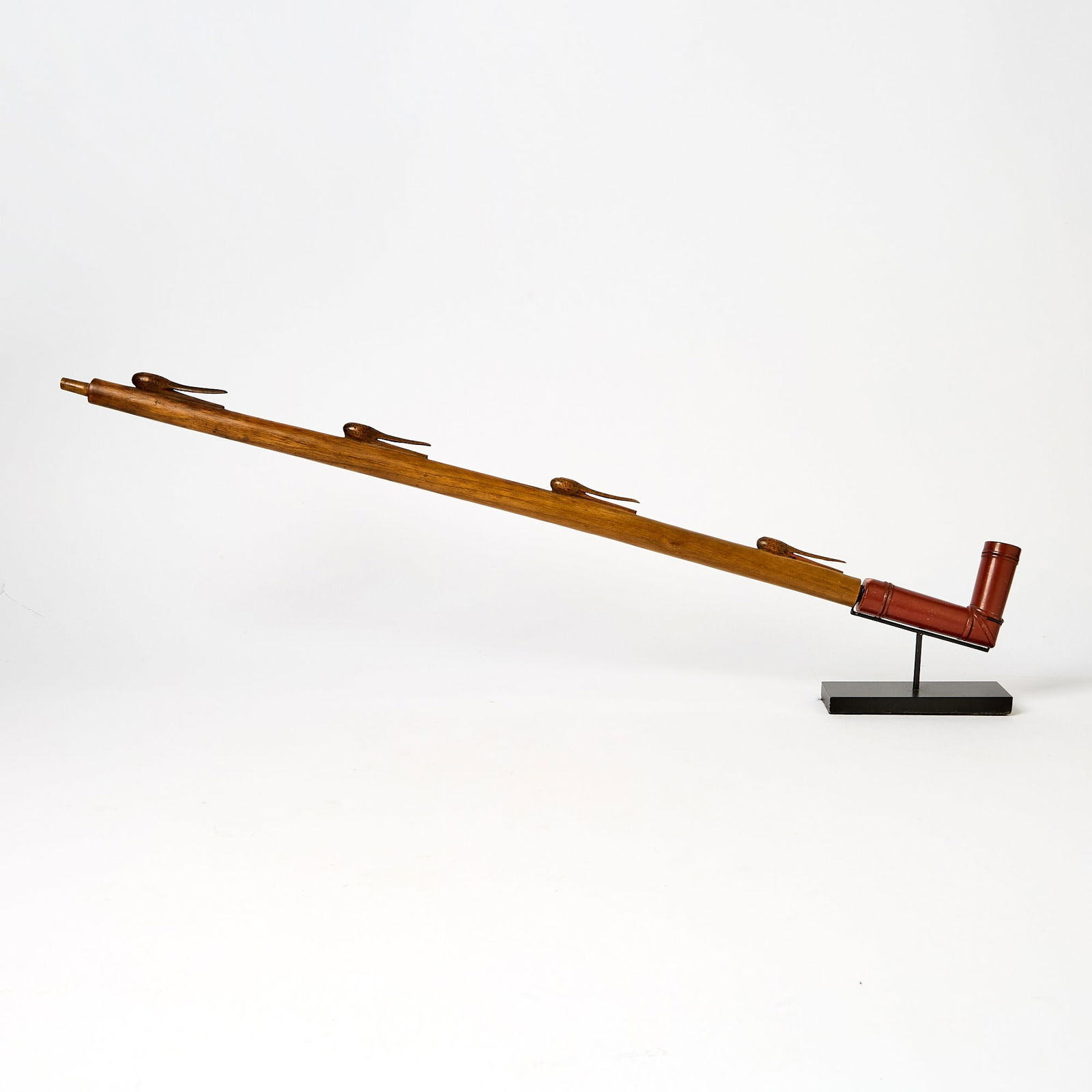 Carved Wood Lakota (Sioux) Bird Head Pipe (1 of 6)