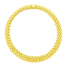 Tiffany & Co. Gold 'Vannerie' Necklace