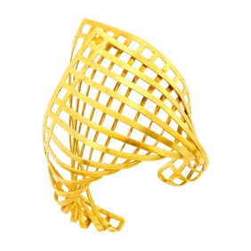 Hans Appenzeller Gold Cuff Bangle Bracelet, Netherlands