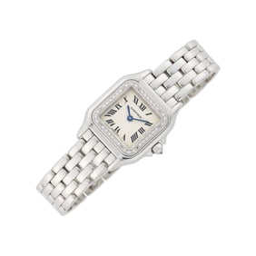 Cartier White Gold and Diamond 'Panthere' Wristwatch, Ref. 1660