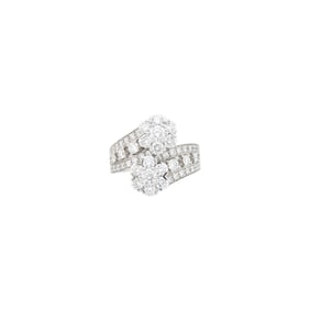Van Cleef & Arpels Platinum and Diamond 'Snowflake' Ring, France
