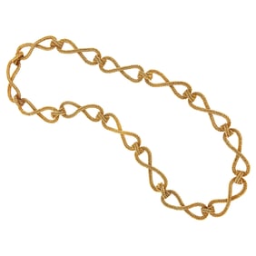 Woven Gold Necklace/Bracelet/Belt Combination, France
