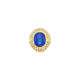 Gold, Sapphire and Diamond Ring