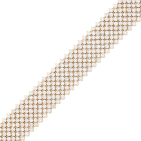Jacques Timey for Harry Winston Gold and Diamond Bracelet