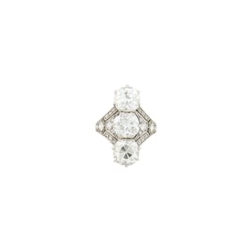 Platinum and Diamond Ring