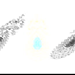 Belle Epoque Platinum, Gold, Sapphire and Diamond Pendant-Brooch