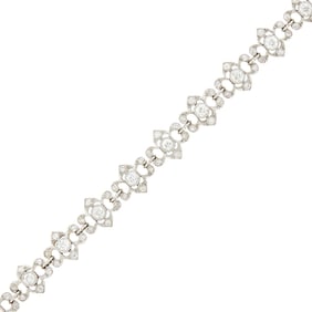 Belle Epoque Platinum, Gold and Diamond Bracelet