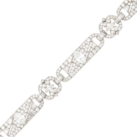 Platinum and Diamond Bracelet