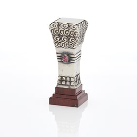 Fabergé Silver and Jasper Hand Seal