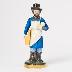 Russian Porcelain Figure of a Glazier