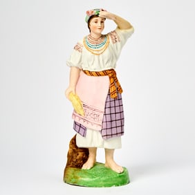 Russian Porcelain Figure of a Ukrainian Woman