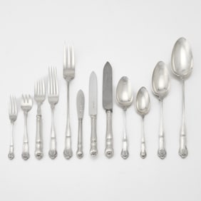 George V Sterling Silver Flatware Service