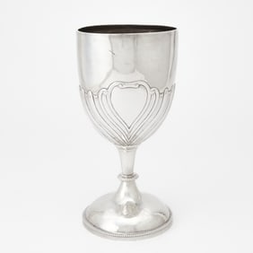 Edward VII Sterling Silver Oversized Goblet