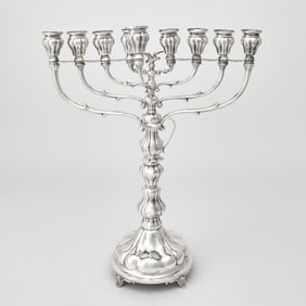 Sterling Silver Menorah