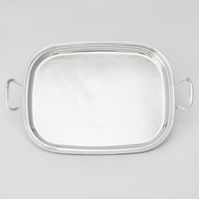 Italian Silver Two Handled Tray