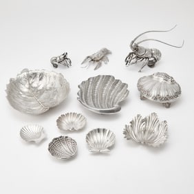 Group of Eight Buccellati Silver Table Ornaments