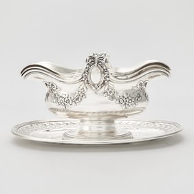 Cardeilhac Louis XVI Style Sterling Silver Sauceboat