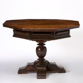 Italian Renaissance Octagonal Center Table
