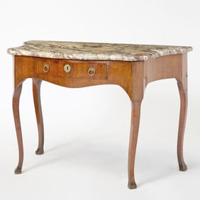 Continental Fruitwood Side Table