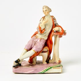 Ludwigsburg Porcelain Figure of a Seated Gentleman