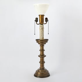 French Late Gothic Brass Pricket Candlestick