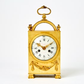 Louis XVI Ormolu Carriage Clock