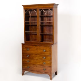 George III Mahogany Secretary