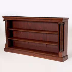 William IV Mahogany Open Bookcase