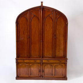 William IV Neo-Gothic Mahogany Cupboard