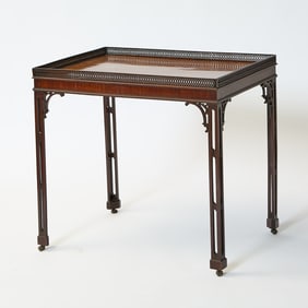 George III Style Mahogany Tea Table
