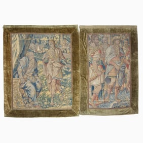 Two Flemish Biblical Tapestry Panels