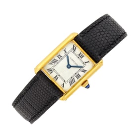 Cartier Gold 'Tank' Wristwatch