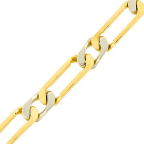 Two-Color Gold Link Bracelet