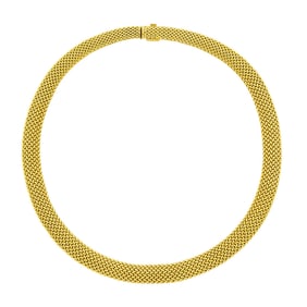 Tiffany & Co. Woven Gold Mesh Necklace