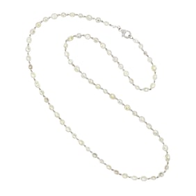 White Gold and Diamond Chain Necklace