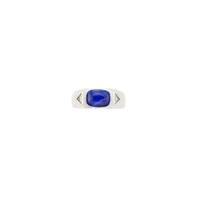 White Gold, Sapphire and Diamond Ring